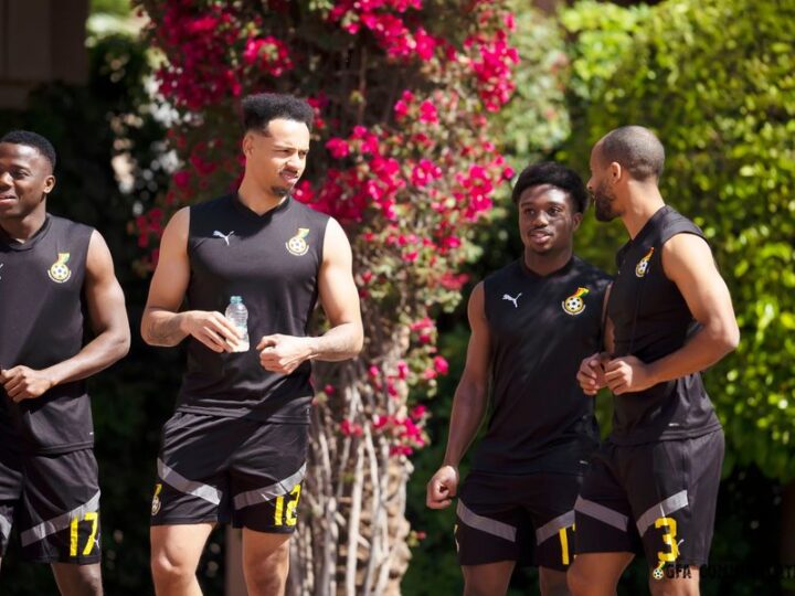 Pictures: Blackstars Players Train In Morocco Ahead of Their International Friendlies